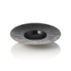 Assiette à pâtes en porcelaine - Ø 24 cm - Série Kuro (lot de 3)