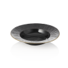 Assiette creuse en porcelaine Ø 23,5 cm - Série Kuro (lot de 3)