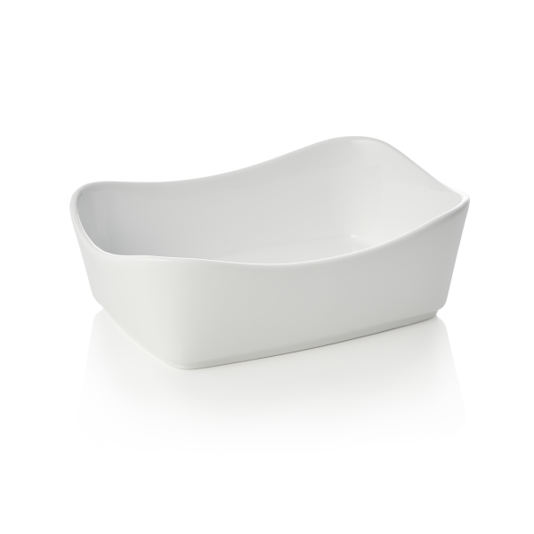Coupelle carrée en porcelaine - 10 x 10 x 5,5 cm (lot de 6)