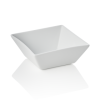 Ravier carré bords évasés en porcelaine - 12 x 12 x 5 cm (lot de 6)