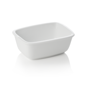 Ravier rectangulaire en porcelaine - 220 ml (lot de 6)