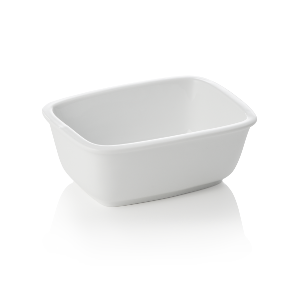 Ravier rectangulaire en porcelaine - 220 ml (lot de 6)