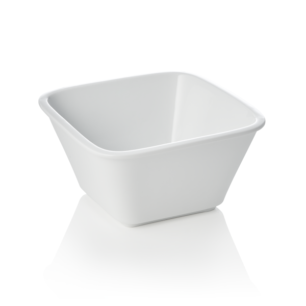 Ravier carré en porcelaine - 400 ml (lot de 3)