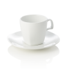 Tasse à cappuccino en porcelaine - 180 ml - Avec soucoupe (lot de 4)
