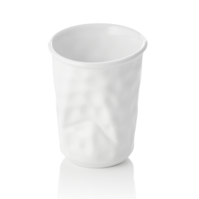 Gobelet froissé en porcelaine - 200 ml (lot de 4)