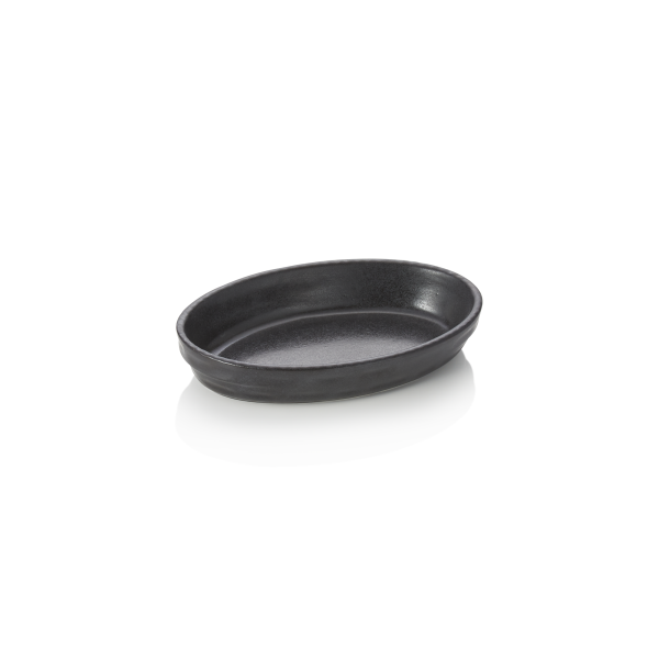 Moule à pâtisserie en porcelaine noire - 24 x 15 x 4,5 cm