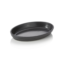 Moule à pâtisserie en porcelaine noire - 32 x 20 x 5 cm