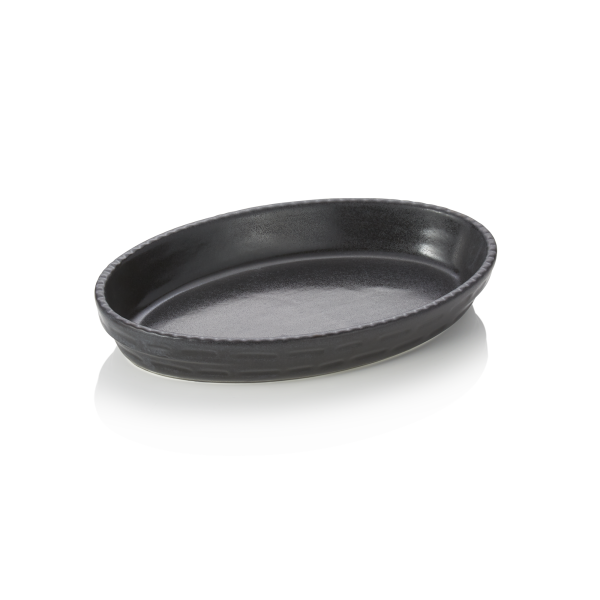 Moule à pâtisserie en porcelaine noire - 32 x 20 x 5 cm