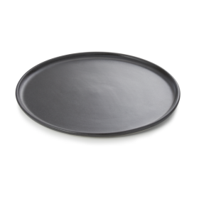 Assiette à pizza en porcelaine noire - Ø 34 cm