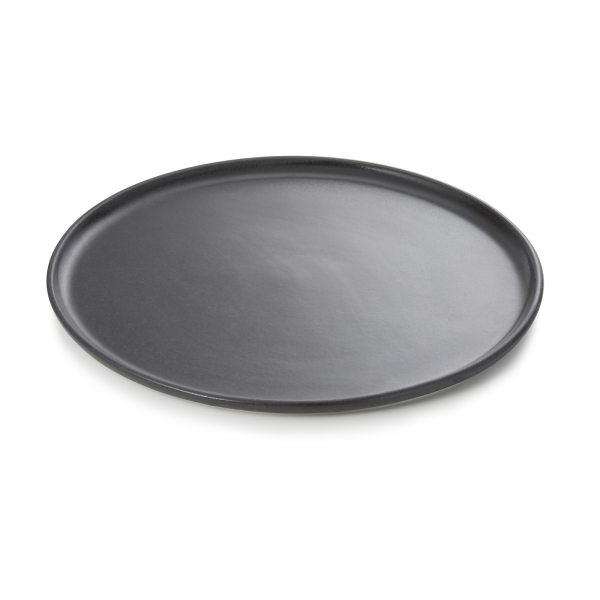 Assiette à pizza en porcelaine noire - Ø 34 cm