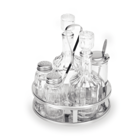 Ménagère en verre et inox - 5 pièces
