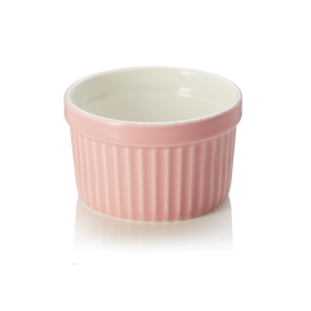 Ramequin en porcelaine Ø 7 cm - 85 ml - Rose (lot de 6)
