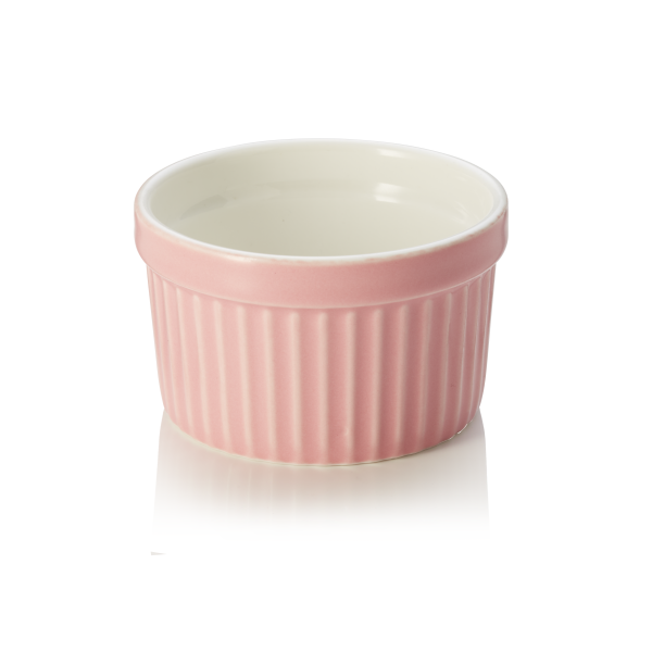 Ramequin en porcelaine Ø 7 cm - 85 ml - Rose (lot de 6)