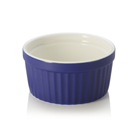 Ramequin en porcelaine Ø 9 cm - 130 ml - Bleu (lot de 6)