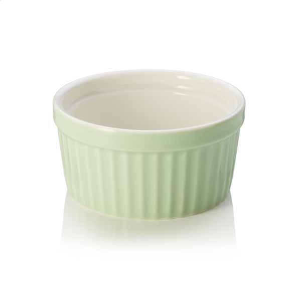 Ramequin en porcelaine Ø 9 cm - 130 ml - Vert (lot de 6)