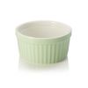Ramequin en porcelaine Ø 9 cm - 130 ml - Vert (lot de 6)
