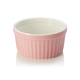 Ramequin en porcelaine Ø 9 cm - 130 ml - Rose (lot de 6)