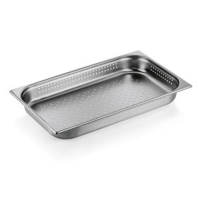 Bac gastro GN 1/1 inox 18/8 - Perforé – Profondeur 65 mm