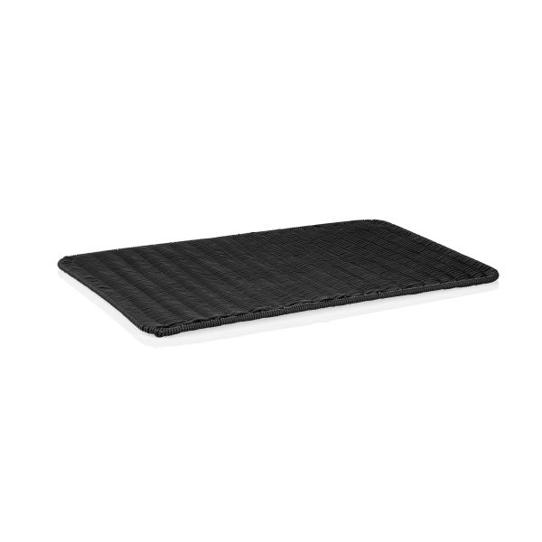 Plateau de présentation en polypropylène - 60 x 40 x 1 cm - Noir