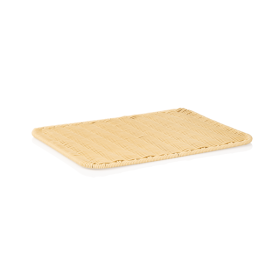 Plateau de présentation en polypropylène - 40 x 30 x 1 cm - Beige clair