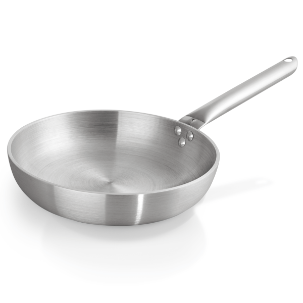 Poêle en aluminium avec manche inox riveté - Ø 28 cm