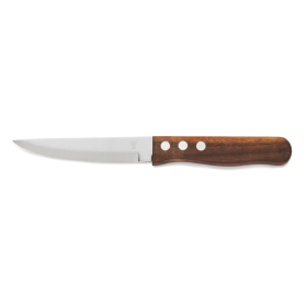 Couteau à steak acier chromé 13/0 - Manche en pakka - Lame 12 cm (lot de 6)