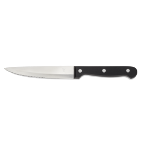 Couteau à steak acier chromé 13/0 - Manche en POM - Lame 13 cm (lot de 6)