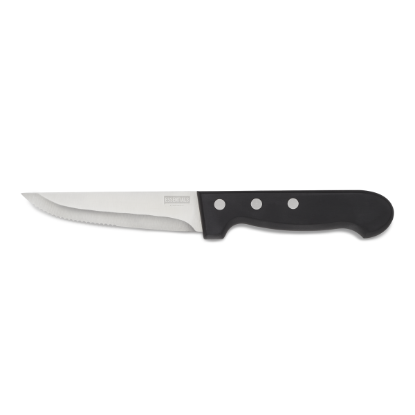 Couteau à steak acier chromé 13/0 - Manche POM - Lame 12 cm (lot de 6)