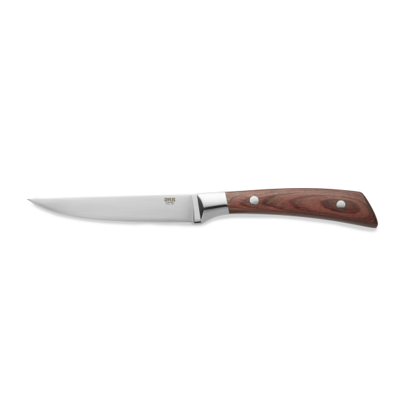 Couteau à steak en acier 420 - Manche en pakka - Lame 12 cm (lot de 6)