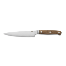 Couteau à steak en acier 420 - Manche bois de noyer - Lame 12 cm (lot de 6)