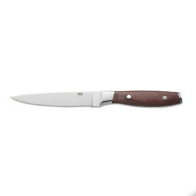 Couteau à steak en acier 420 - Manche en pakka - Lame 13 cm (lot de 6)