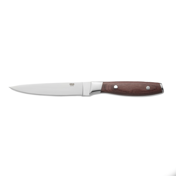 Couteau à steak en acier 420 - Manche en pakka - Lame 13 cm (lot de 6)