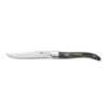 Couteau à steak en acier 420 - Manche en pakka gris - Lame 11 cm (lot de 6)