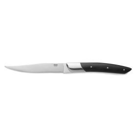 Couteau à steak en acier 420 - Manche en bois de santal - Lame 11 cm (lot de 6)