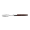Fourchette à steak en acier 420 - Manche en pakka rougeâtre (lot de 6)