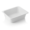 Bac gastro GN 1/2 en mélamine blanche - Profondeur 100 mm