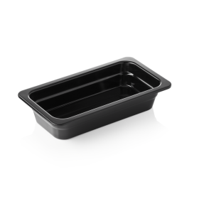 Bac gastro GN 1/3 en mélamine noire - Profondeur 65 mm
