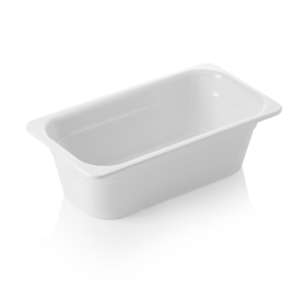 Bac gastro GN 1/3 en mélamine blanche - Profondeur 100 mm