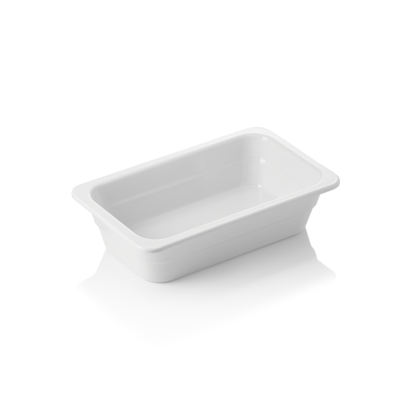 Bac gastro GN 1/4 en mélamine blanche - Profondeur 65 mm