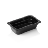 Bac gastro GN 1/4 en mélamine noire - Profondeur 65 mm