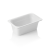Bac gastro GN 1/4 en mélamine blanche - Profondeur 100 mm