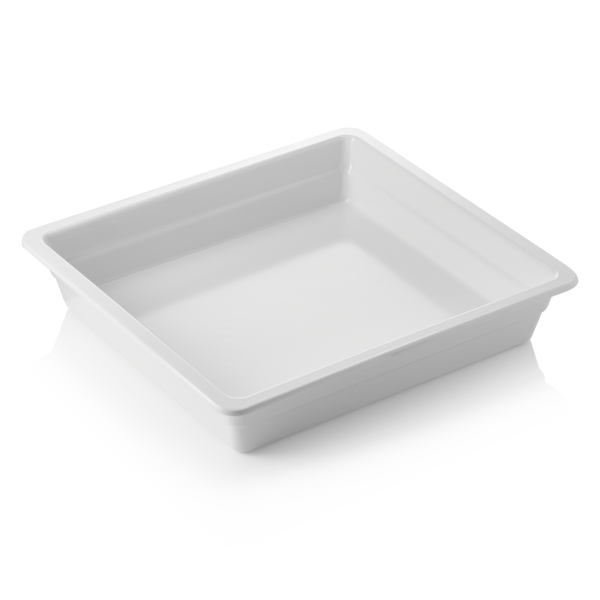 Bac gastro GN 2/3 en mélamine blanche - Profondeur 65 mm