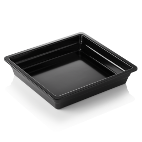Bac gastro GN 2/3 en mélamine noire - Profondeur 65 mm