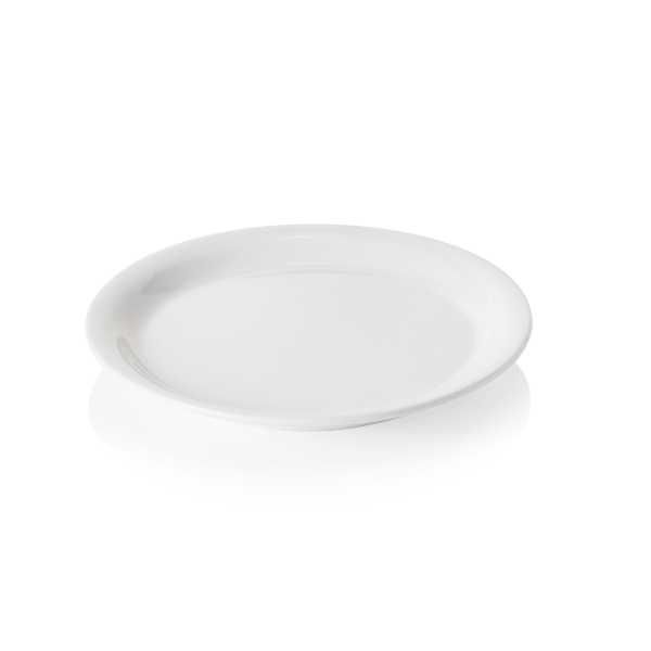 Assiette plate en mélamine blanche - Ø 22 cm