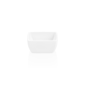 Bol carré en mélamine blanche - 9 x 9 cm - 150 ml