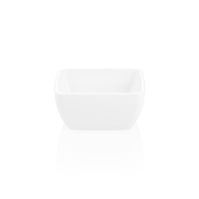 Bol carré en mélamine blanche - 13 x 13 cm - 500 ml