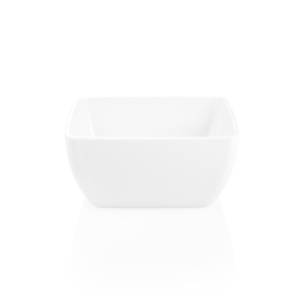 Saladier carré en mélamine blanche - 19 x 19 cm - 2 L