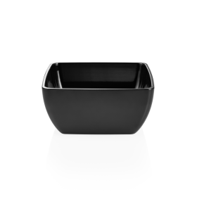 Saladier carré en mélamine noire - 19 x 19 cm - 2 L