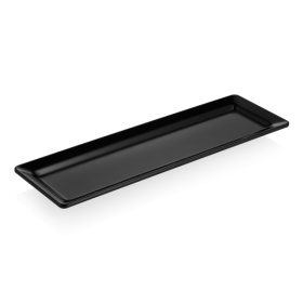 Plateau de service en mélamine noire - GN 2/4