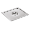 Couvercle GN 2/3 en acier chrome-nickel avec encoche pour cuillère